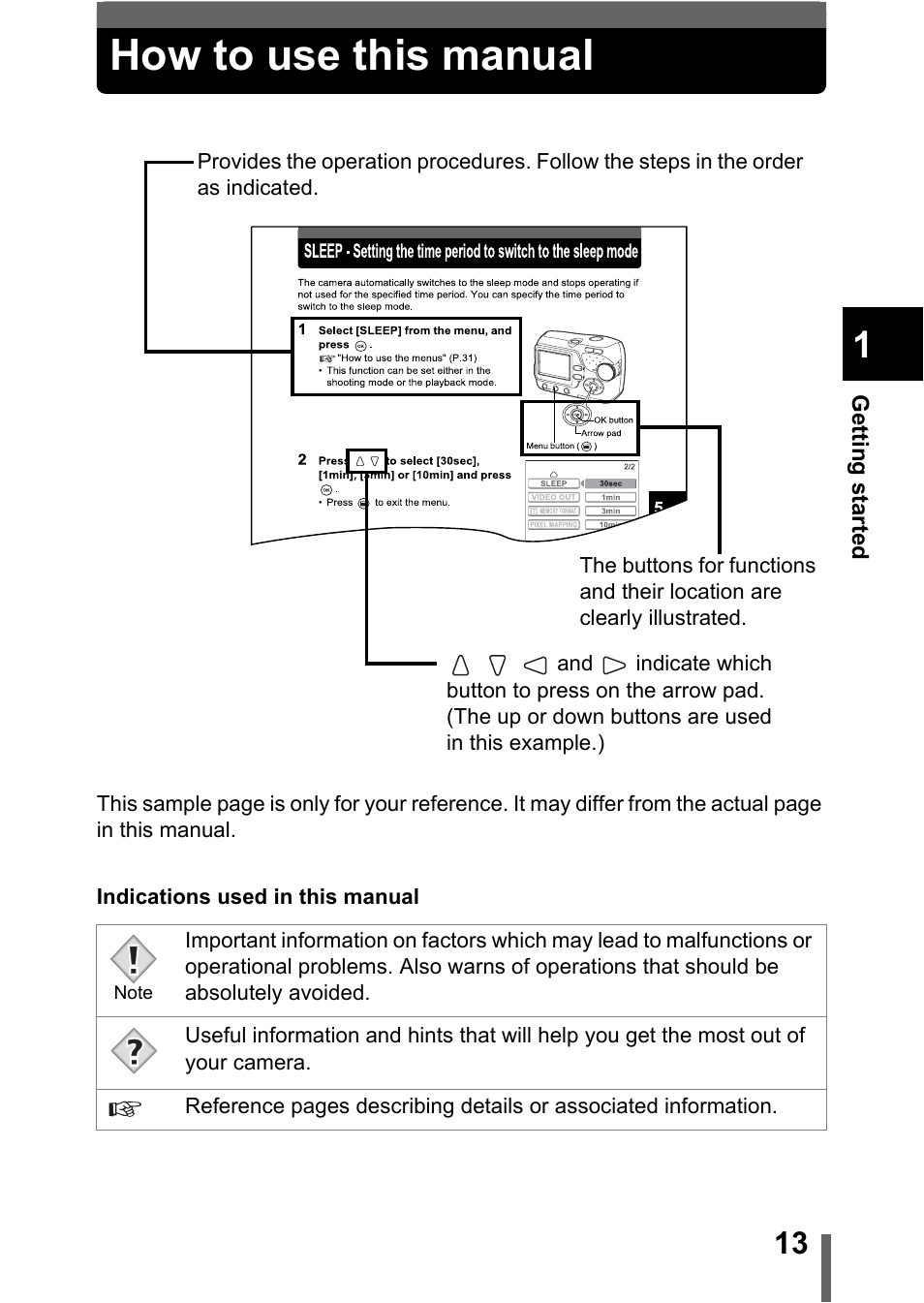 How to use this manual | Olympus C-370 ZOOM User Manual | Page 13 / 144