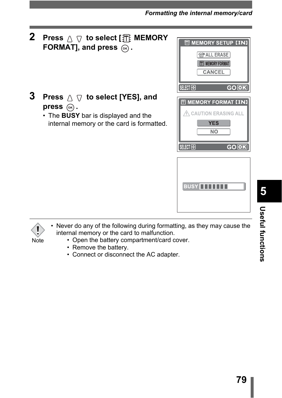Olympus C-370 ZOOM User Manual | Page 79 / 144