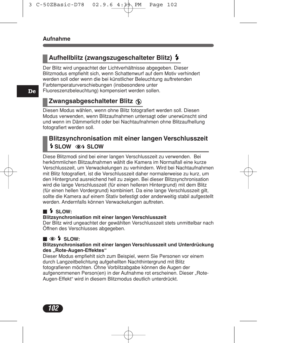 Olympus C-50 Zoom User Manual | Page 102 / 156