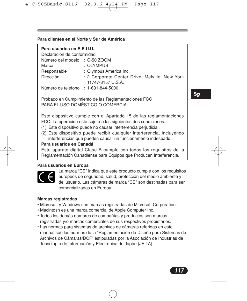 Olympus C-50 Zoom User Manual | Page 117 / 156