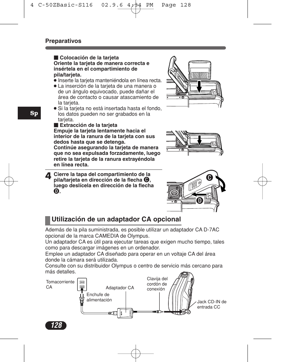 Olympus C-50 Zoom User Manual | Page 128 / 156