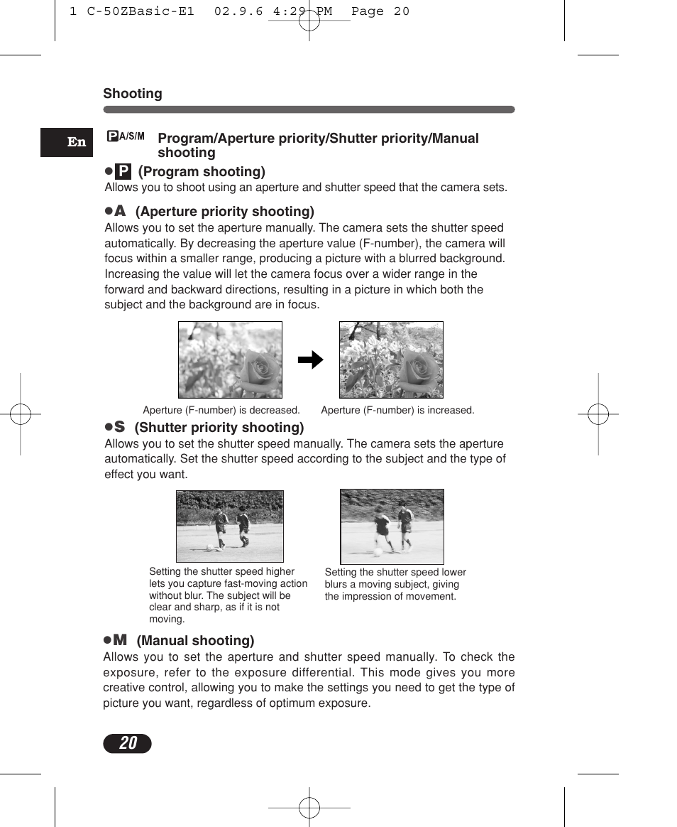 Olympus C-50 Zoom User Manual | Page 20 / 156