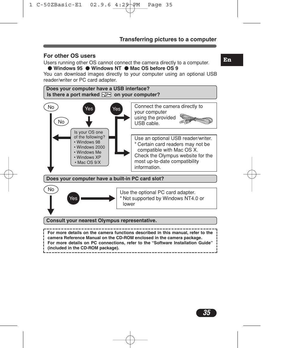 Olympus C-50 Zoom User Manual | Page 35 / 156