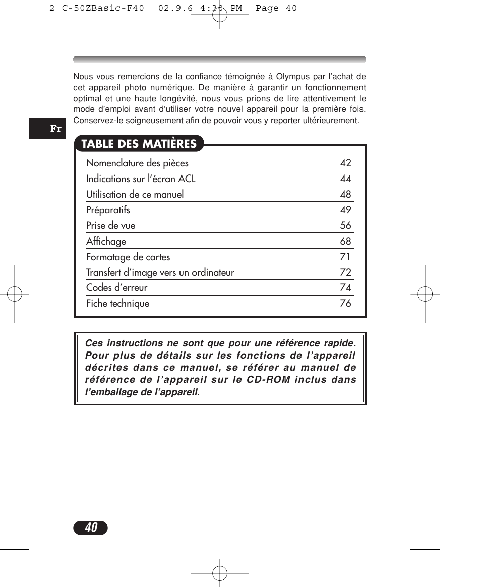 Olympus C-50 Zoom User Manual | Page 40 / 156