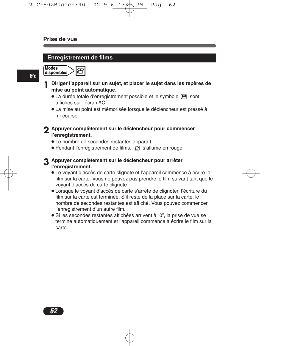 Olympus C-50 Zoom User Manual | Page 62 / 156