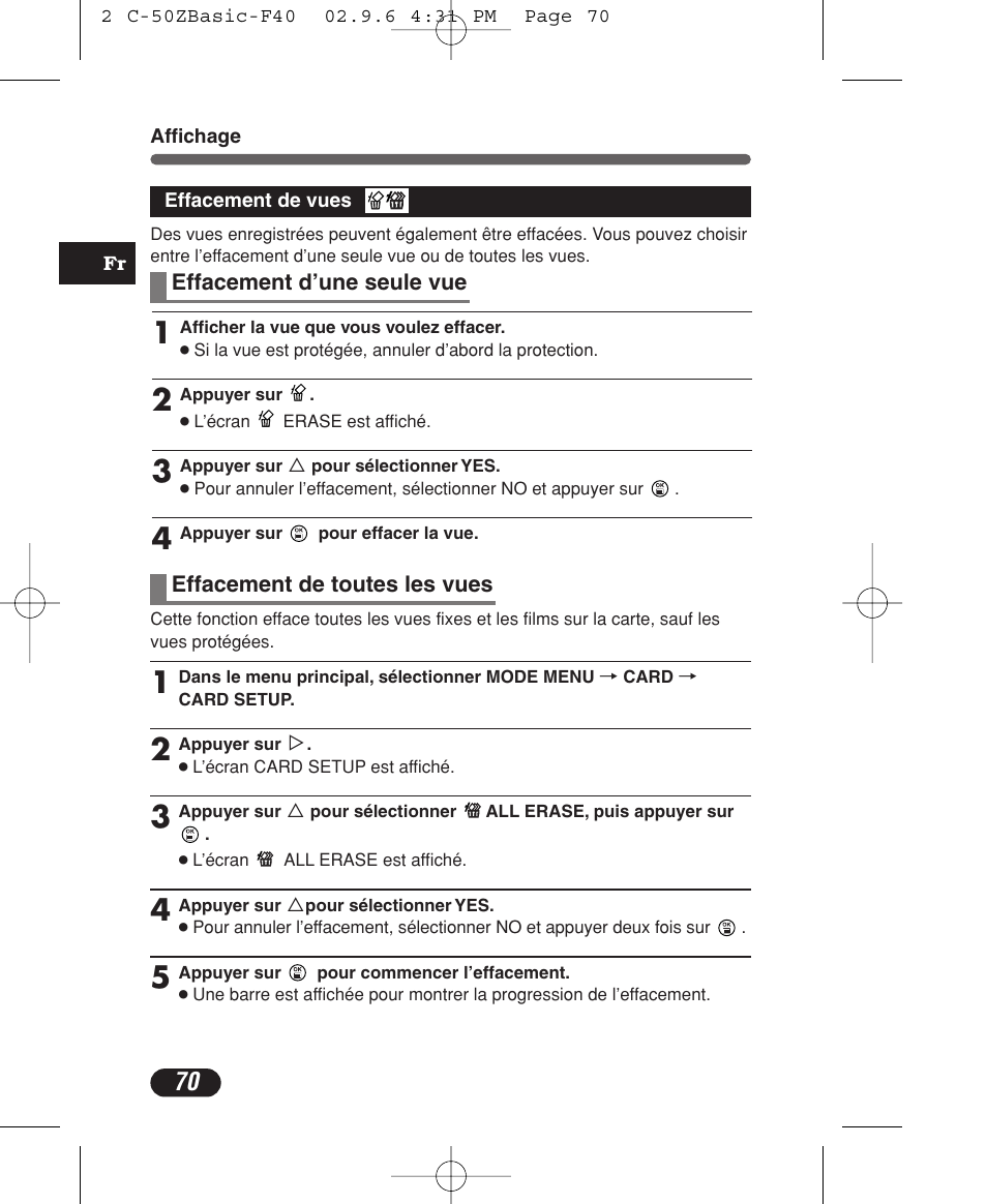 Olympus C-50 Zoom User Manual | Page 70 / 156