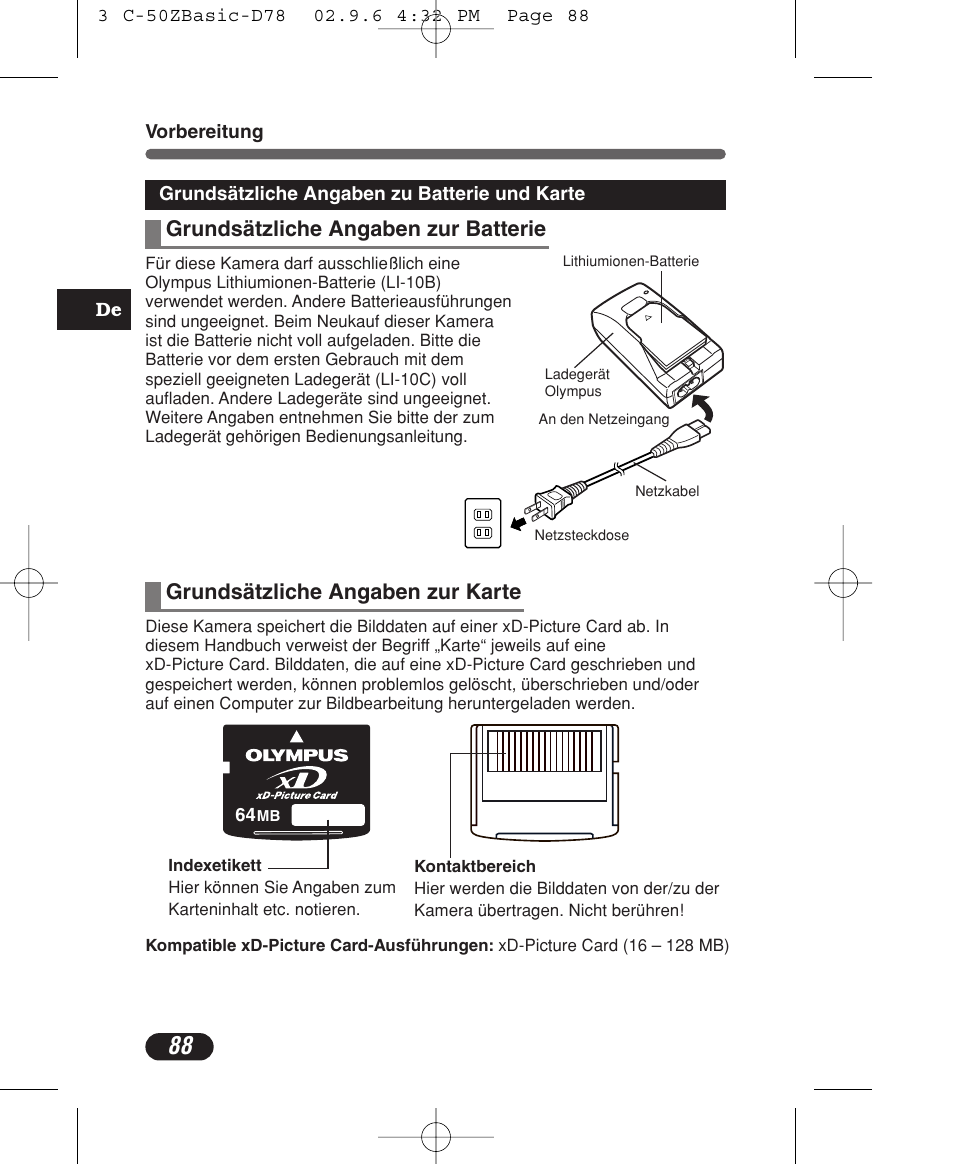 Olympus C-50 Zoom User Manual | Page 88 / 156