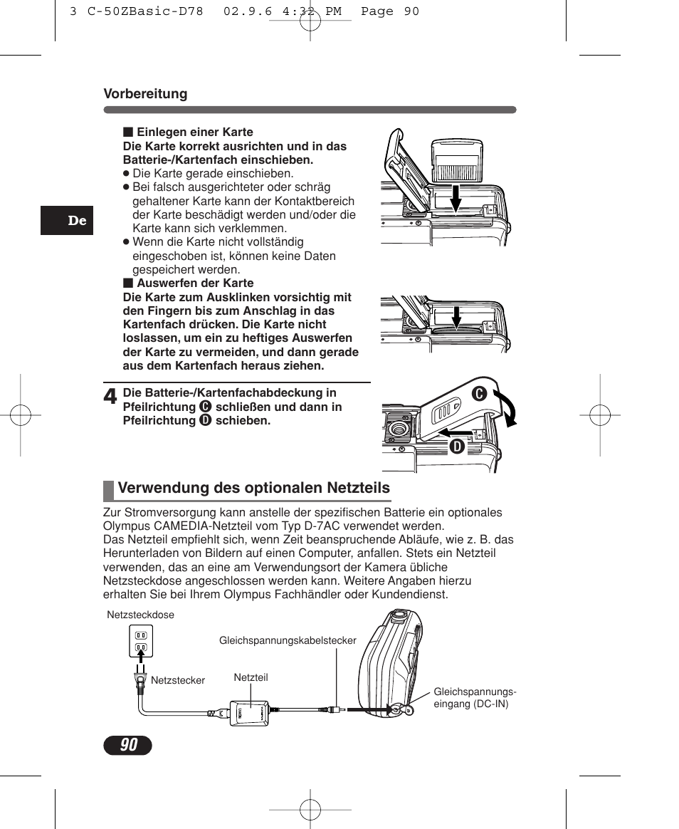 Olympus C-50 Zoom User Manual | Page 90 / 156