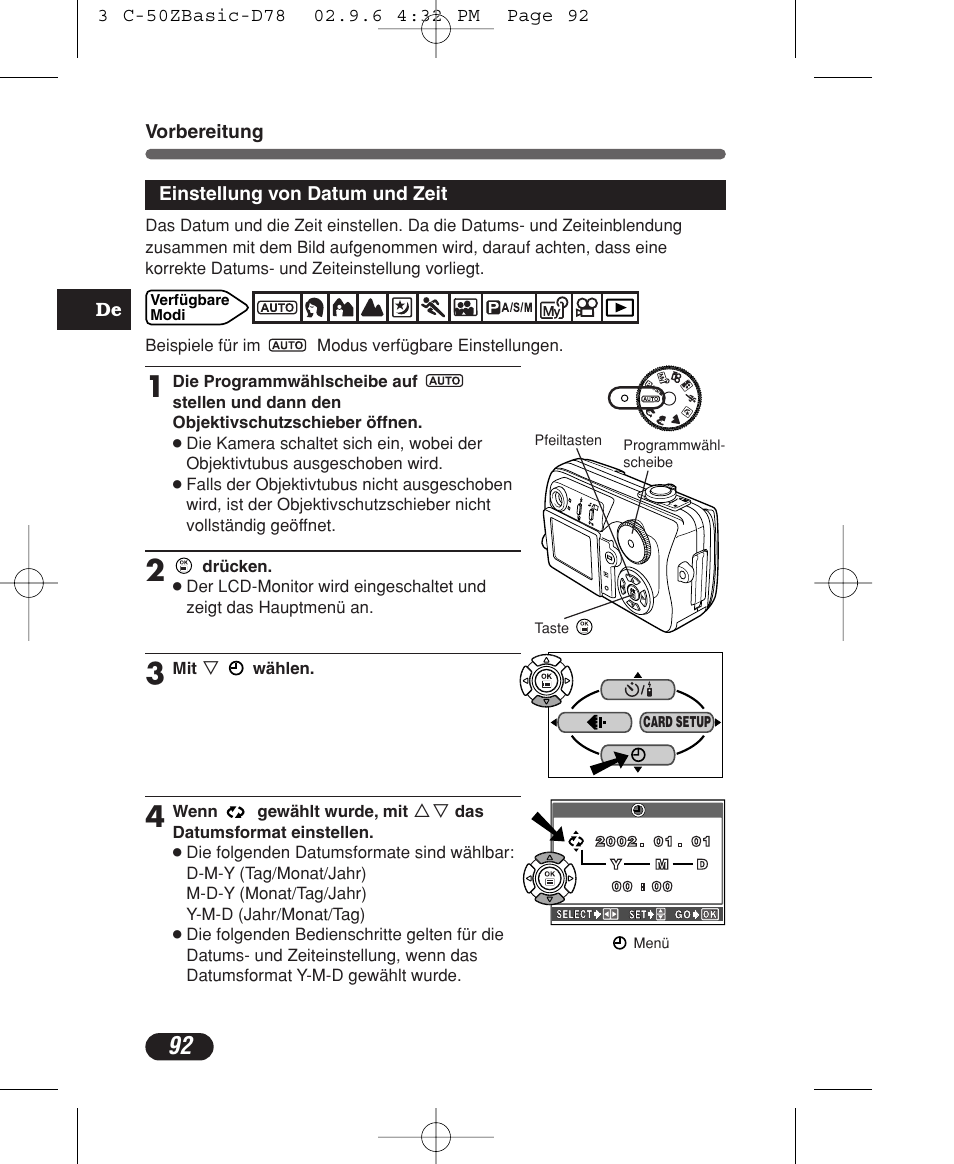 Olympus C-50 Zoom User Manual | Page 92 / 156