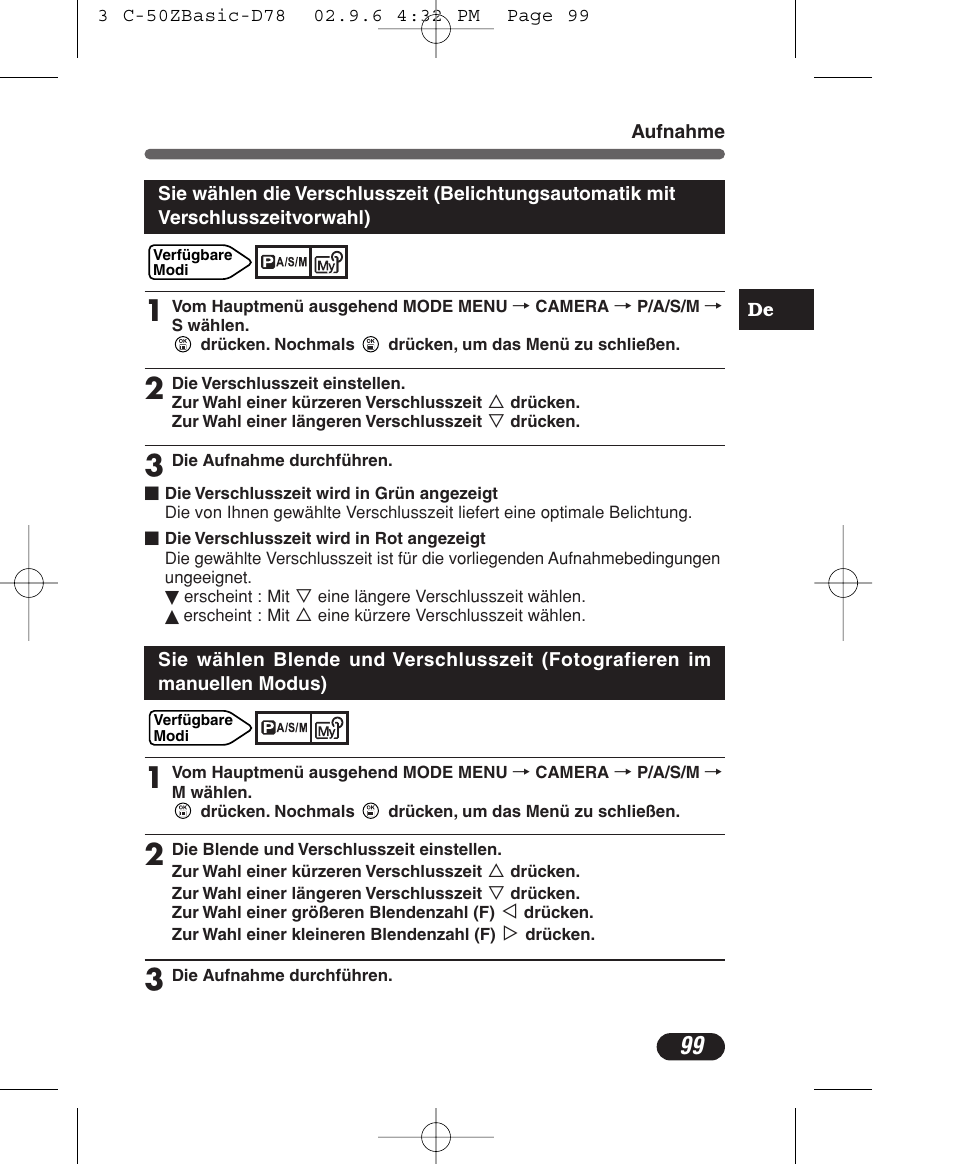 Olympus C-50 Zoom User Manual | Page 99 / 156