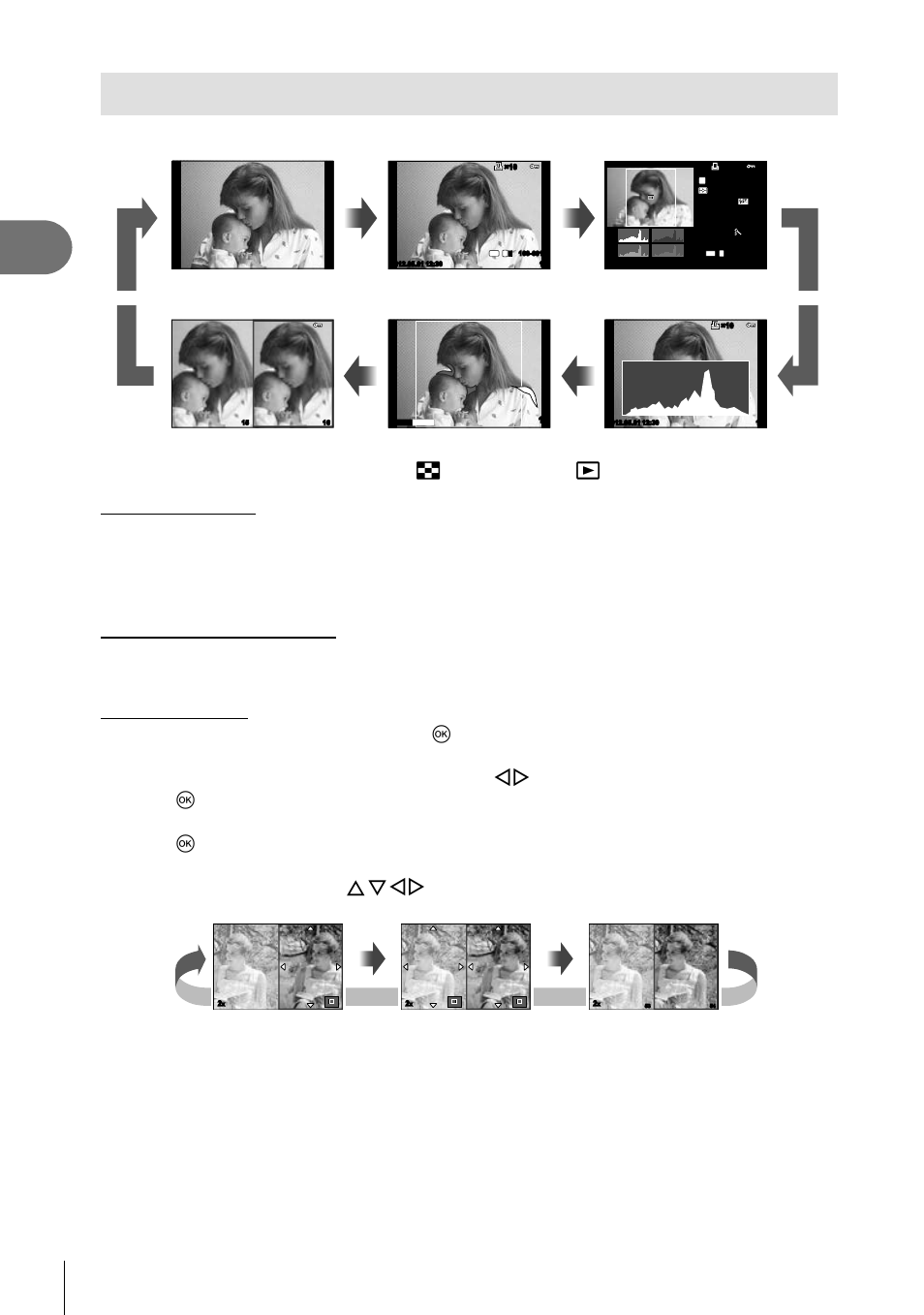 Displaying information during playback, Basic photography/frequently-used options, 40 en | Olympus E-M5 User Manual | Page 40 / 133