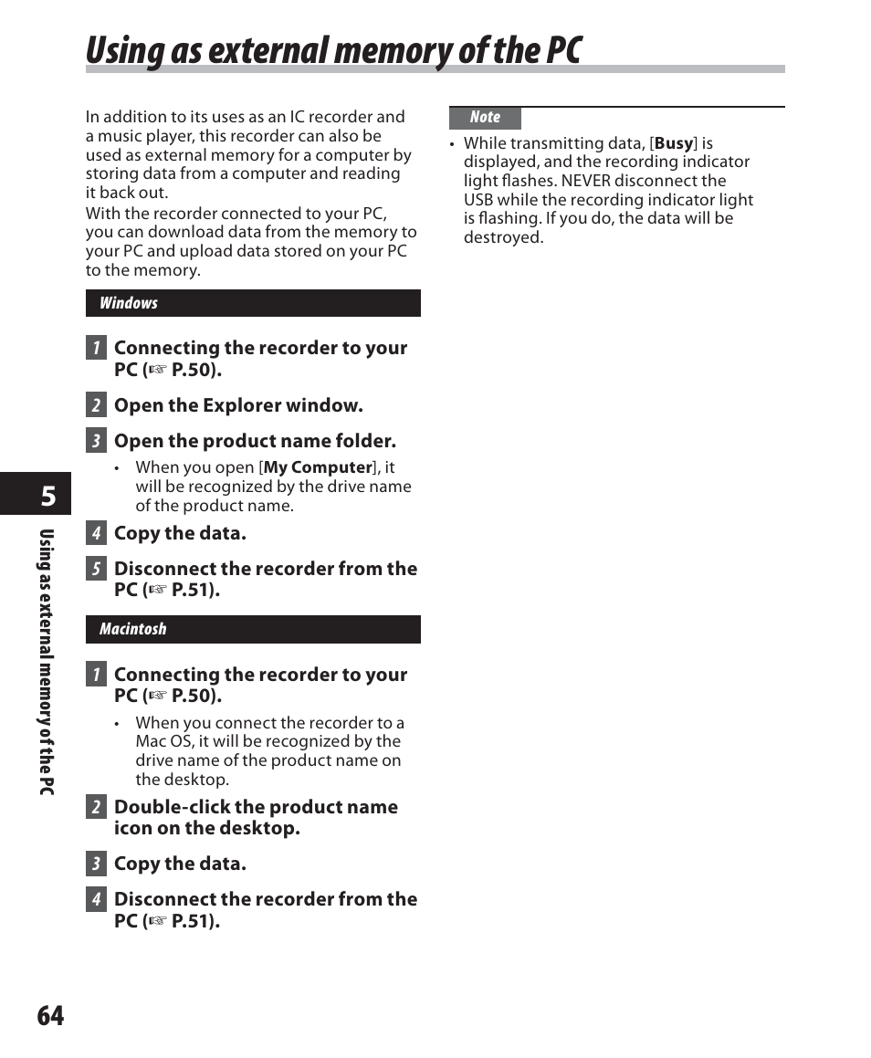 Olympus WS-500M User Manual | Page 64 / 72