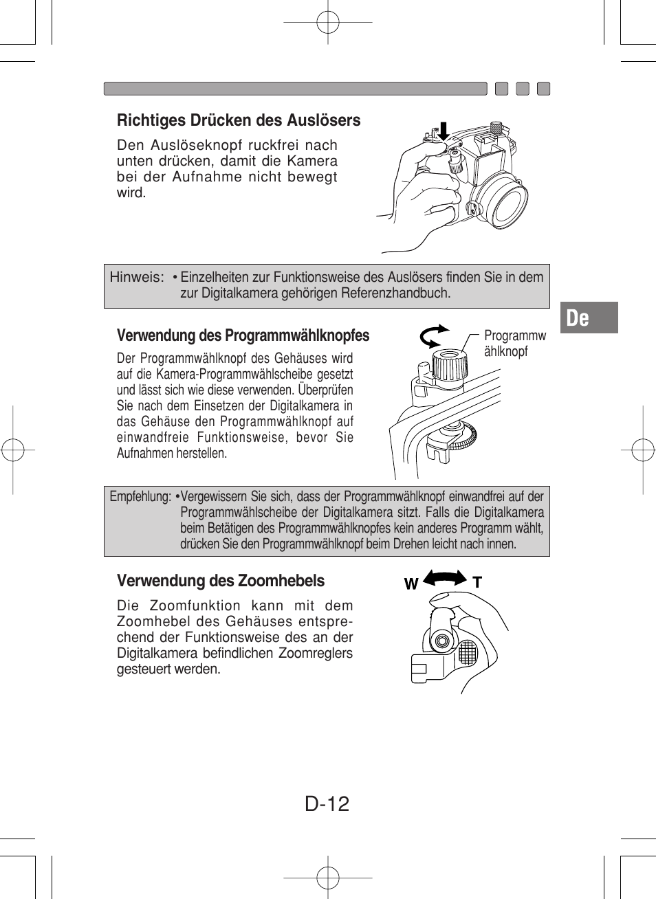 D-12 | Olympus PT-027 User Manual | Page 101 / 180