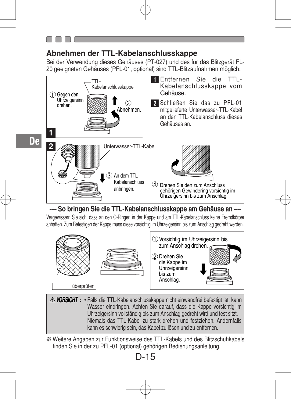 D-15 | Olympus PT-027 User Manual | Page 104 / 180