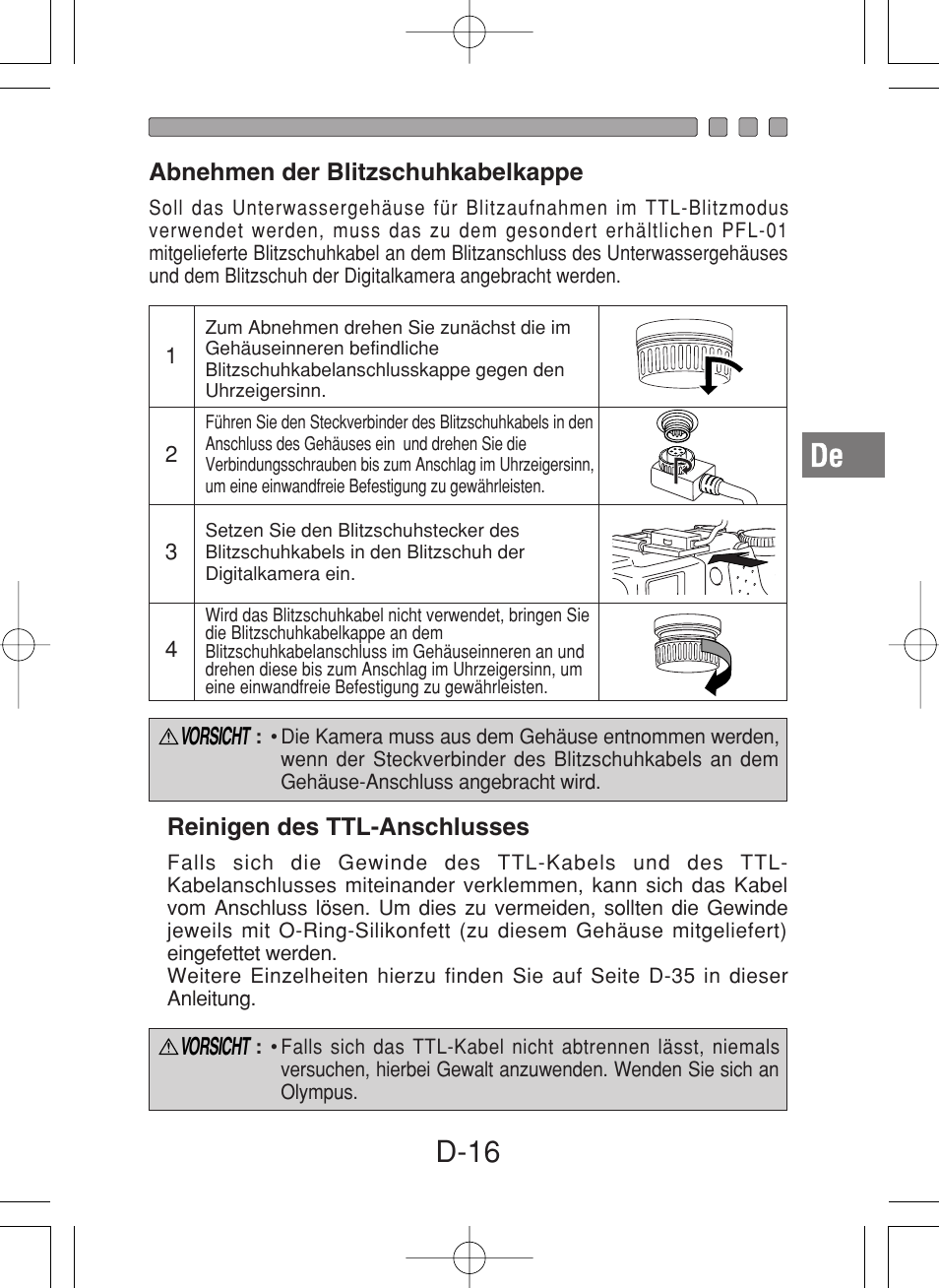 D-16 | Olympus PT-027 User Manual | Page 105 / 180