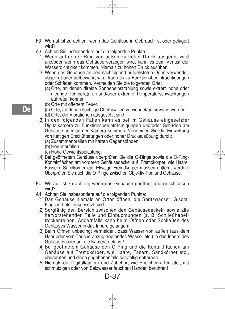 D-37 | Olympus PT-027 User Manual | Page 126 / 180