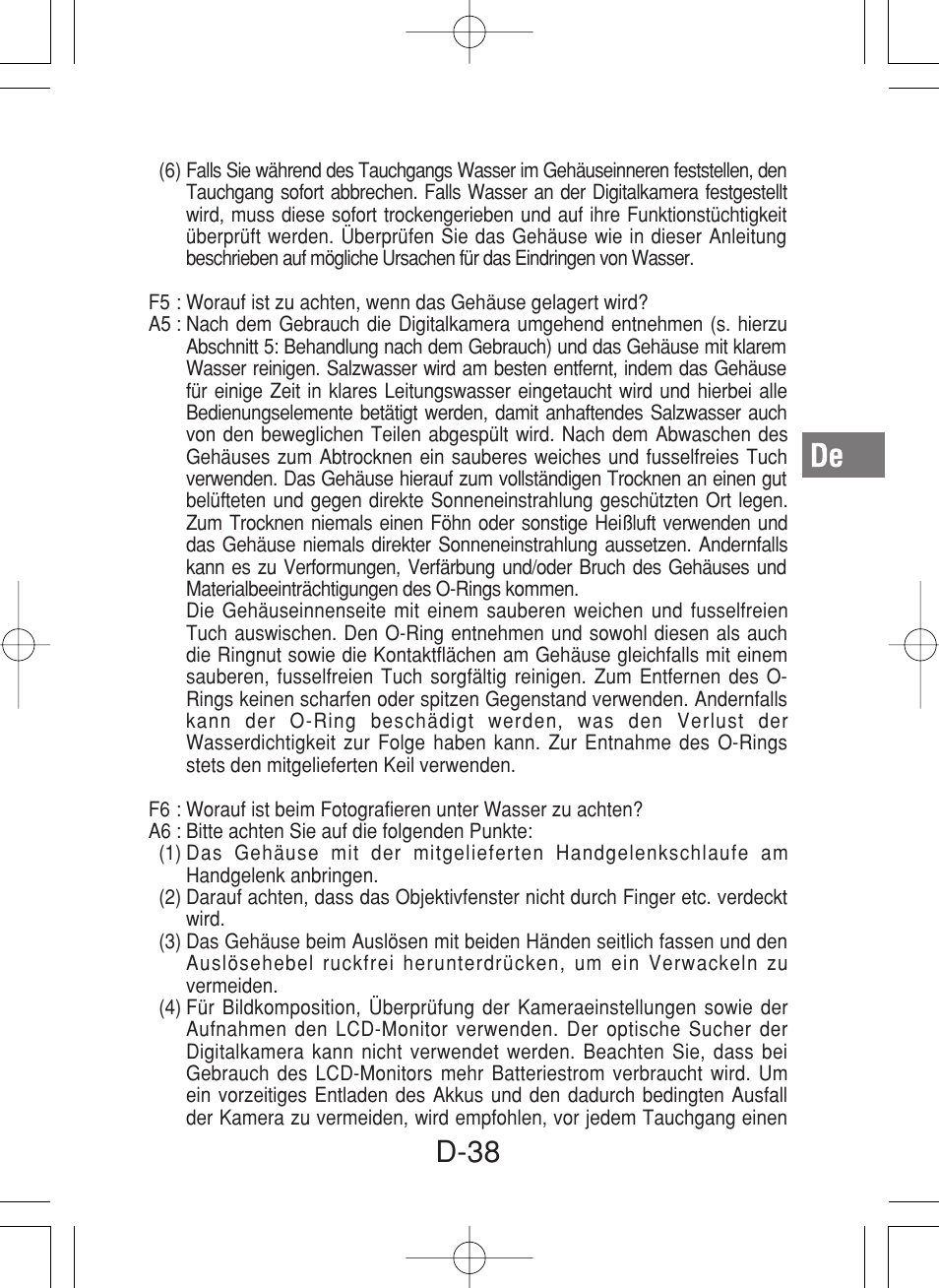 D-38 | Olympus PT-027 User Manual | Page 127 / 180