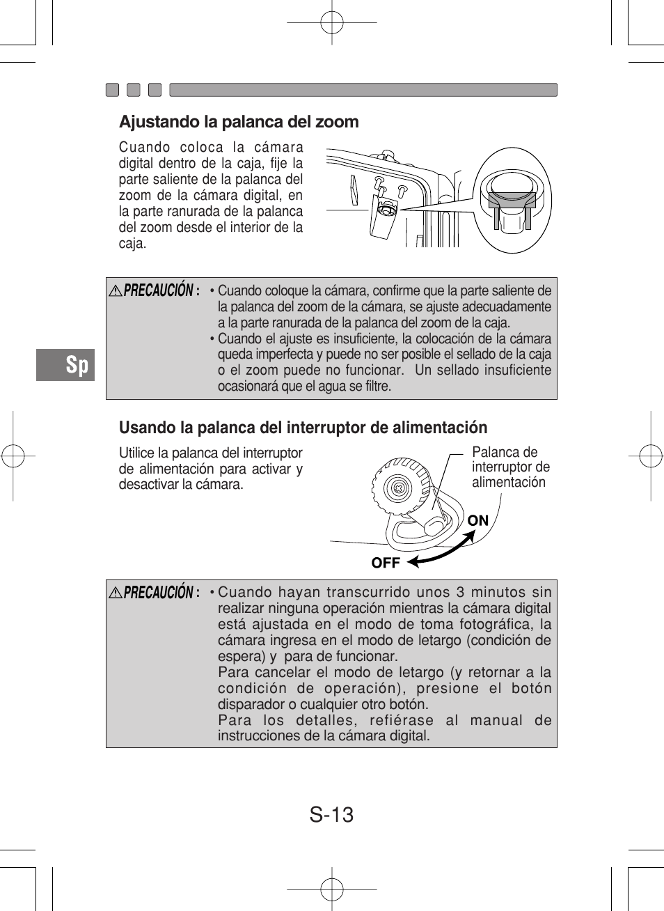 S-13 | Olympus PT-027 User Manual | Page 146 / 180