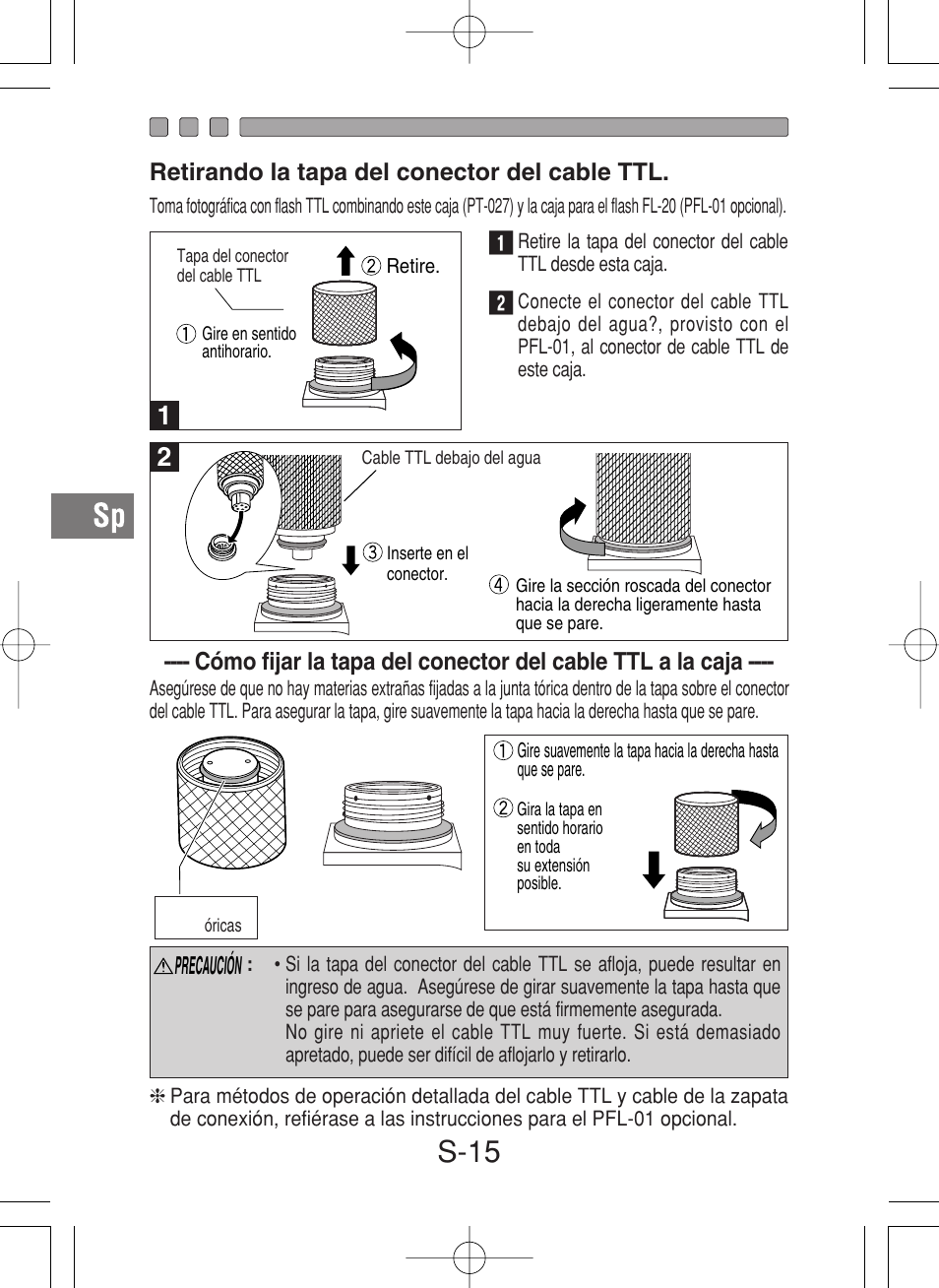 S-15 | Olympus PT-027 User Manual | Page 148 / 180