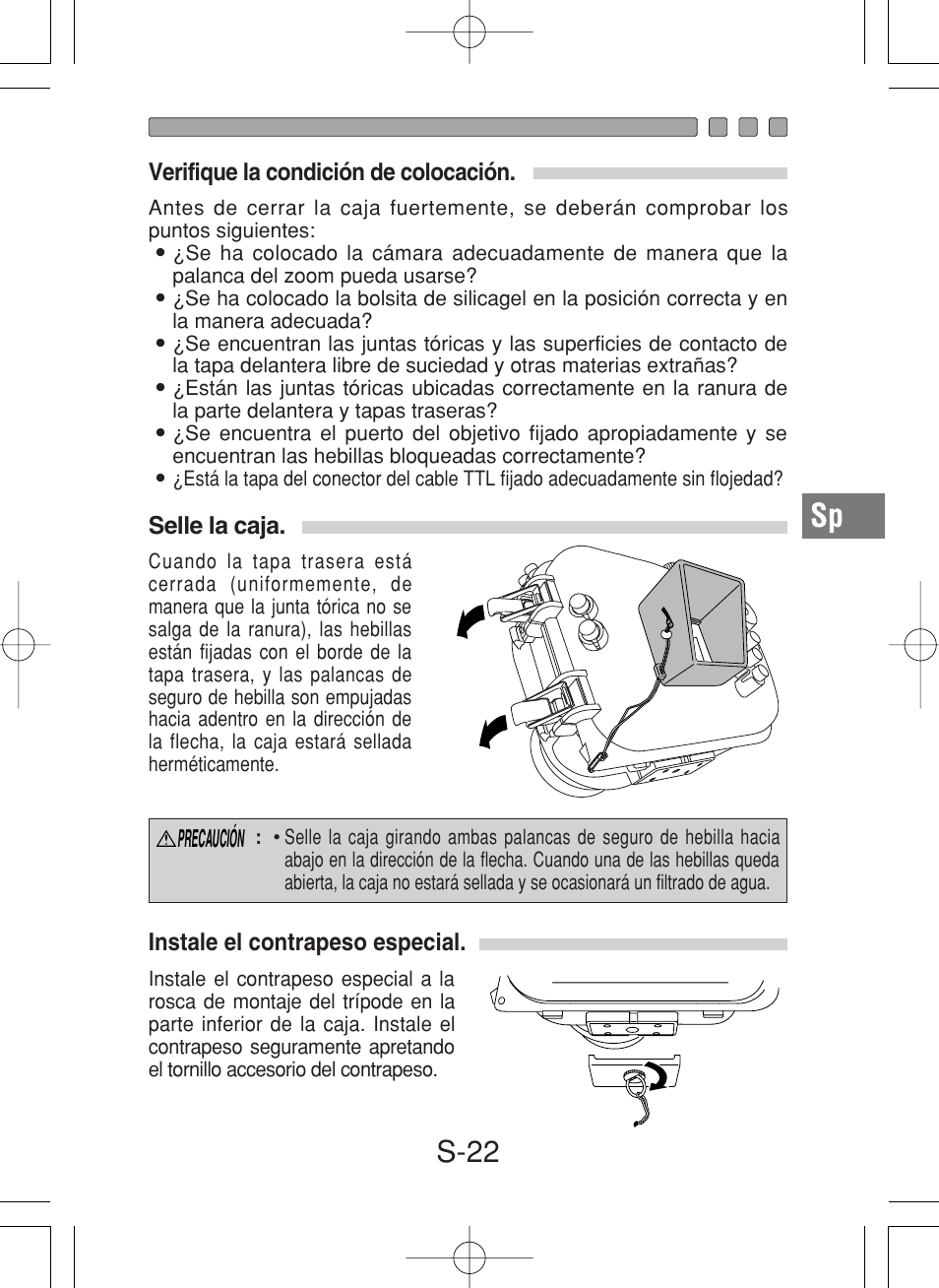 S-22 | Olympus PT-027 User Manual | Page 155 / 180