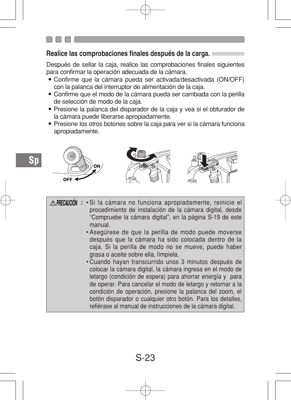 S-23 | Olympus PT-027 User Manual | Page 156 / 180