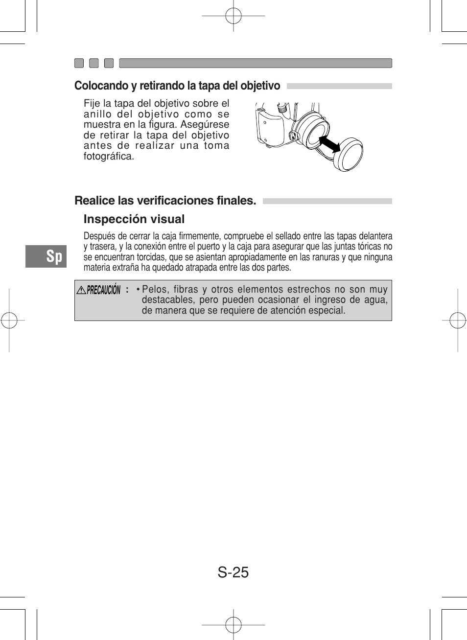 S-25 | Olympus PT-027 User Manual | Page 158 / 180