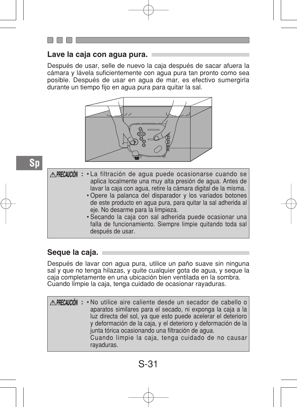 S-31 | Olympus PT-027 User Manual | Page 164 / 180