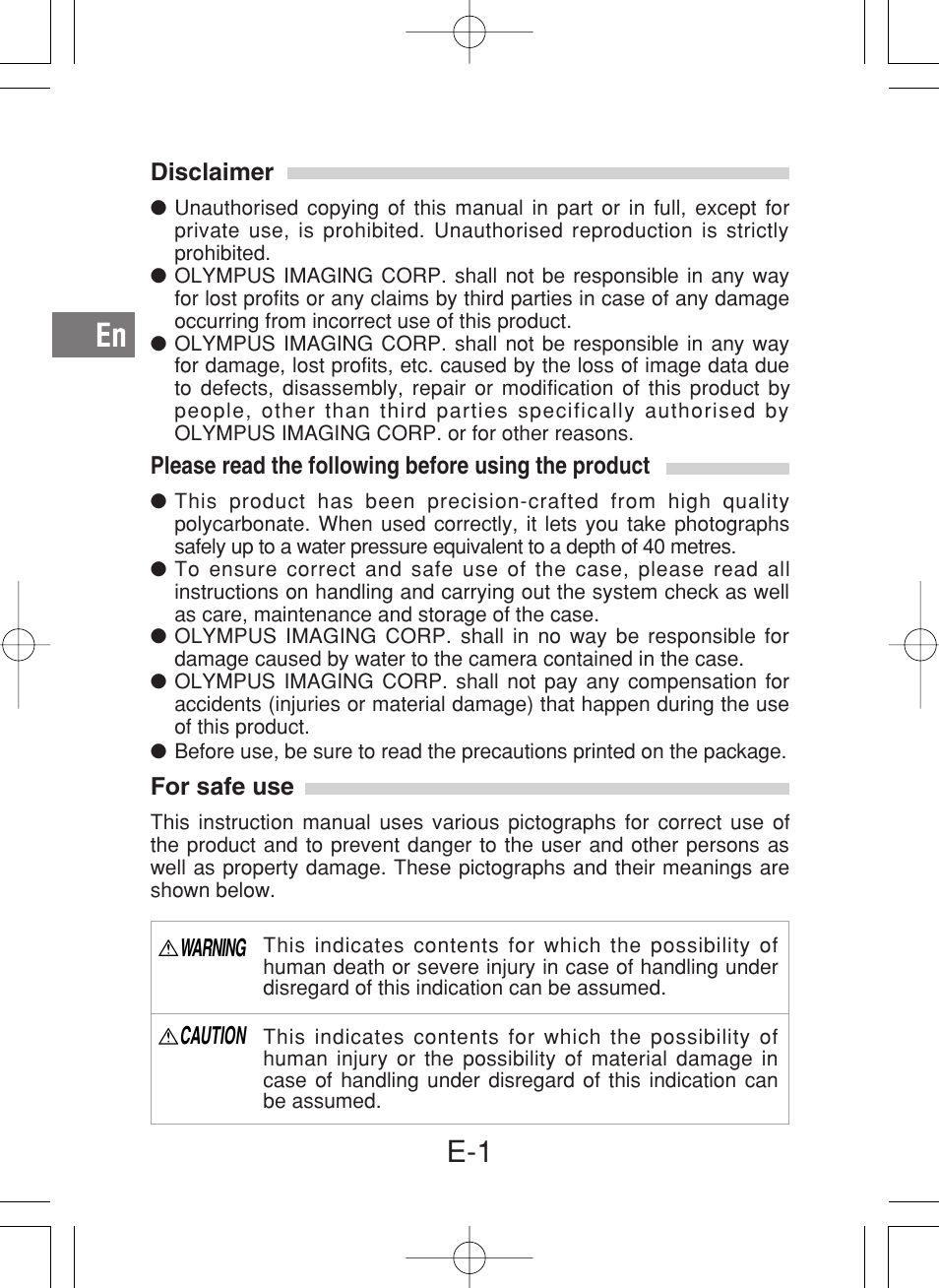 Olympus PT-027 User Manual | Page 2 / 180