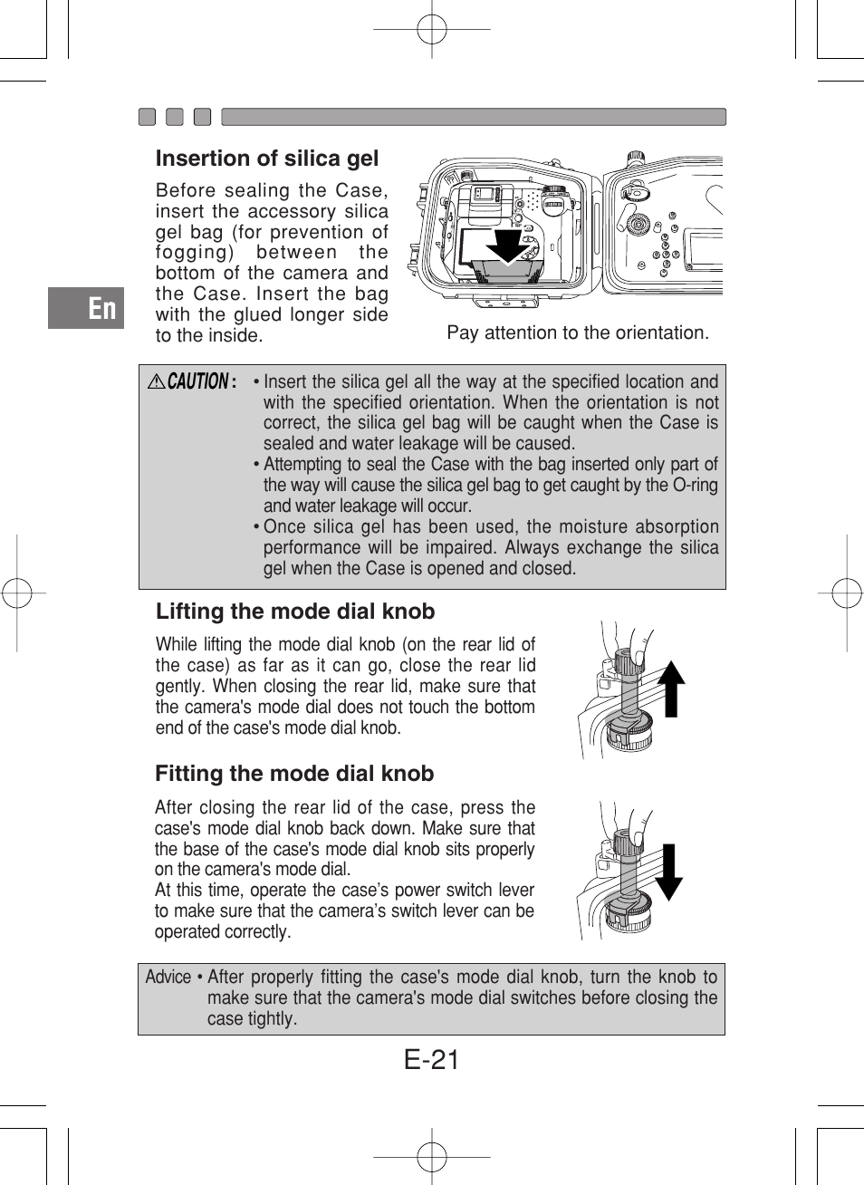 E-21 | Olympus PT-027 User Manual | Page 22 / 180