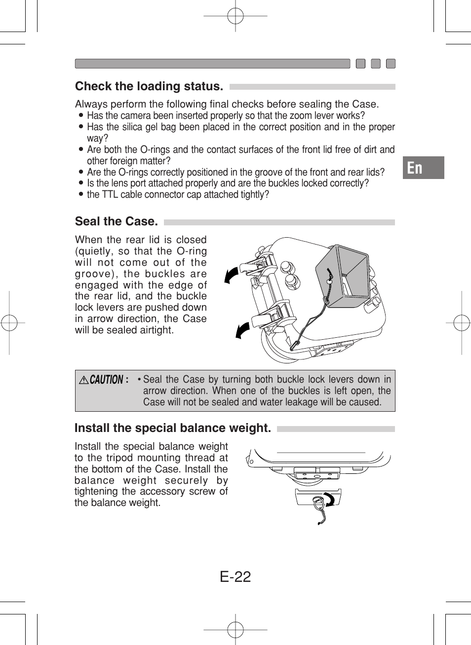 E-22 | Olympus PT-027 User Manual | Page 23 / 180