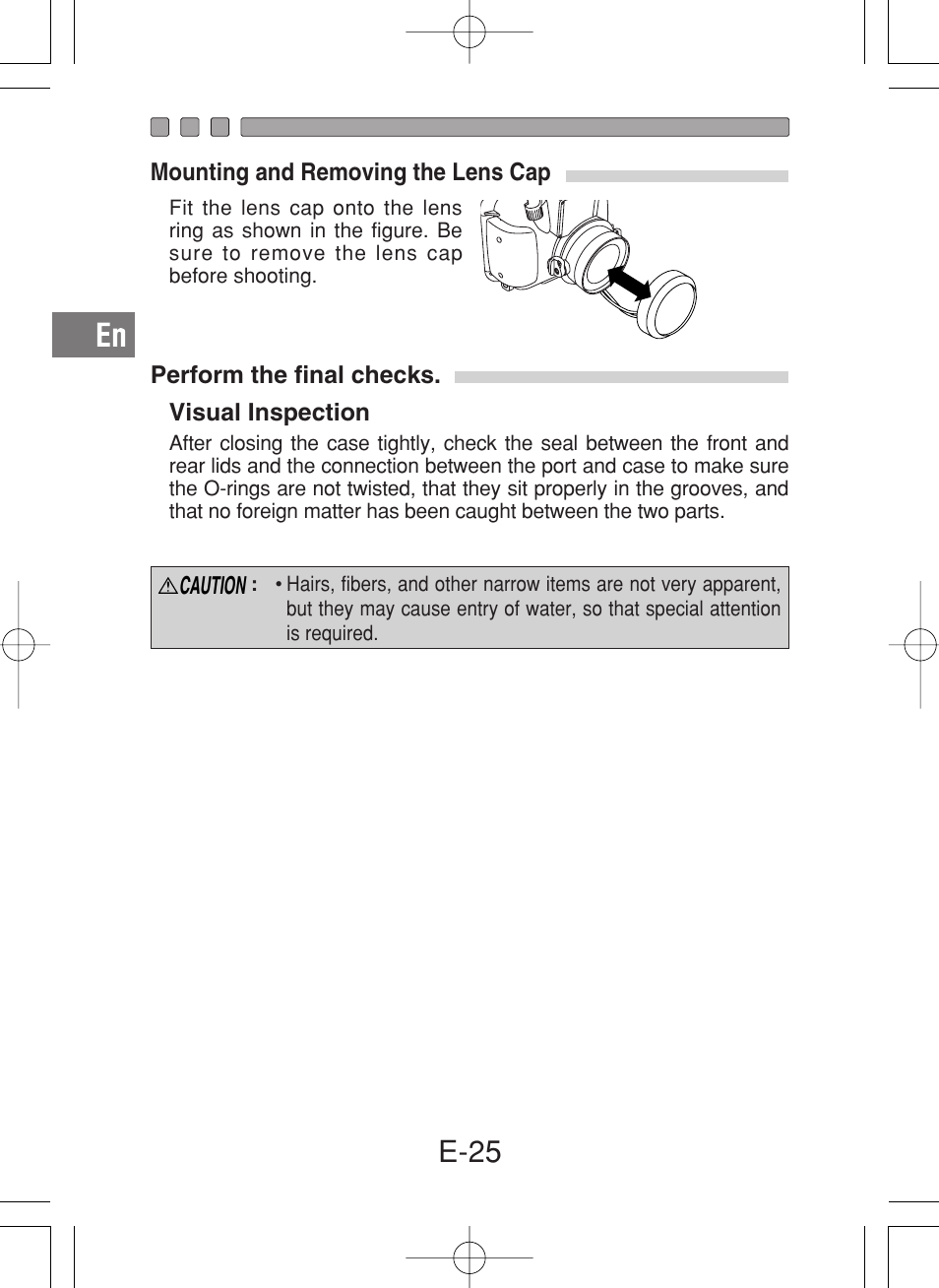 E-25 | Olympus PT-027 User Manual | Page 26 / 180