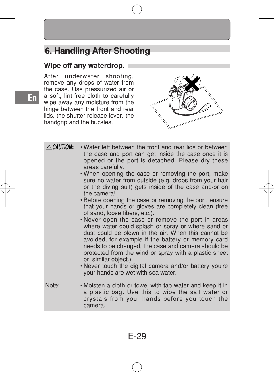 E-29 6. handling after shooting | Olympus PT-027 User Manual | Page 30 / 180