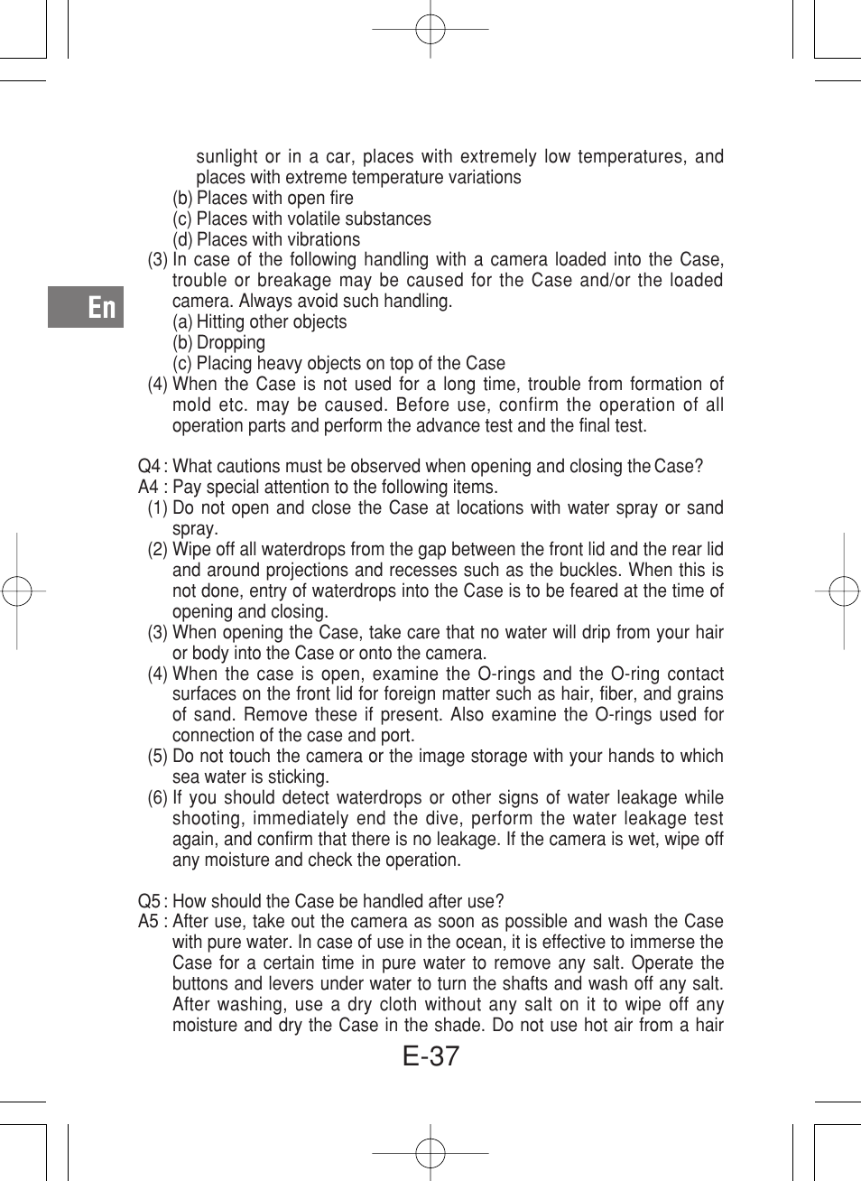E-37 | Olympus PT-027 User Manual | Page 38 / 180