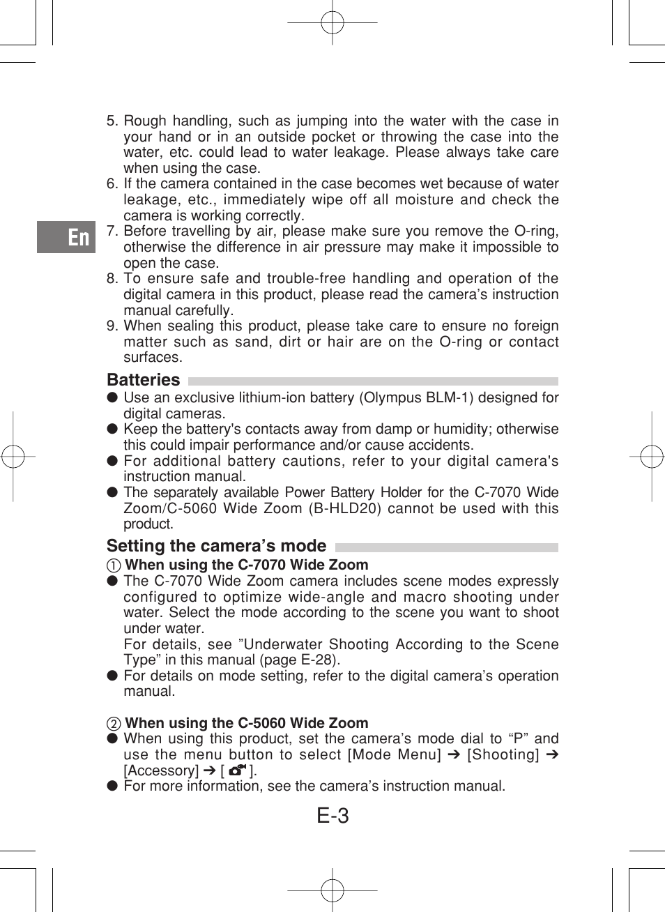 Olympus PT-027 User Manual | Page 4 / 180