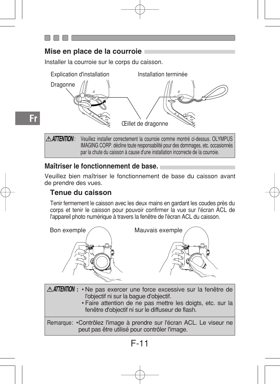 F-11 | Olympus PT-027 User Manual | Page 56 / 180
