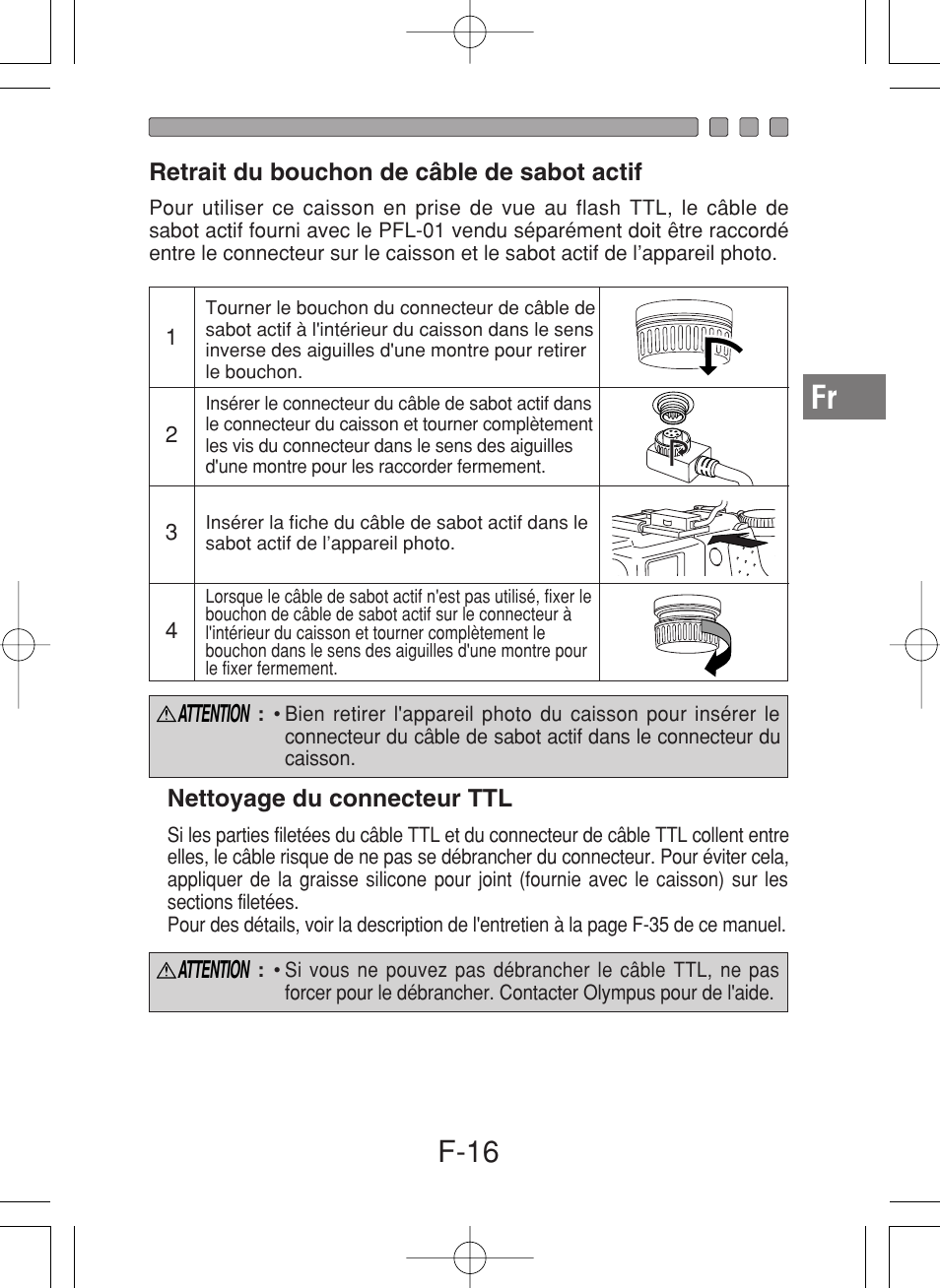 F-16 | Olympus PT-027 User Manual | Page 61 / 180