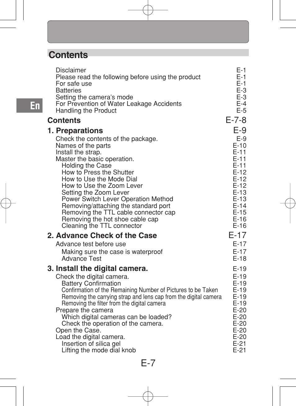 Olympus PT-027 User Manual | Page 8 / 180