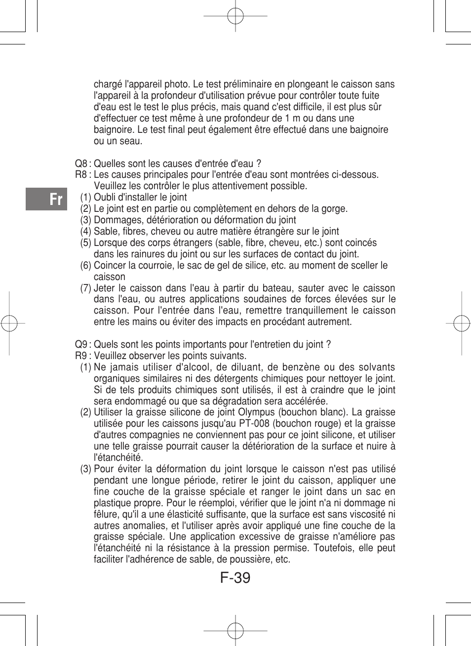 F-39 | Olympus PT-027 User Manual | Page 84 / 180