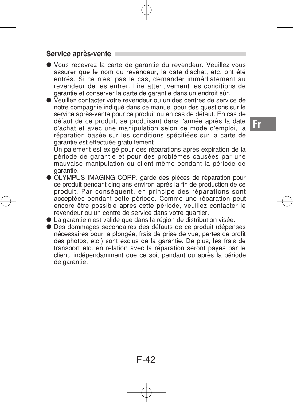 F-42 | Olympus PT-027 User Manual | Page 87 / 180