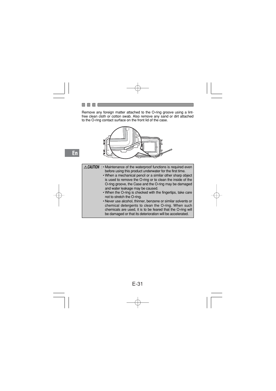 E-31 | Olympus PT 033 User Manual | Page 32 / 44