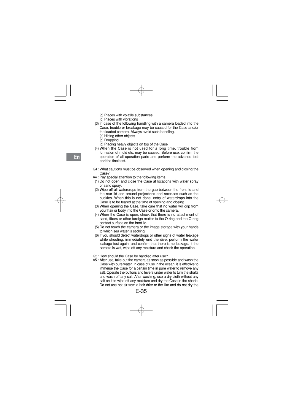 E-35 | Olympus PT 033 User Manual | Page 36 / 44