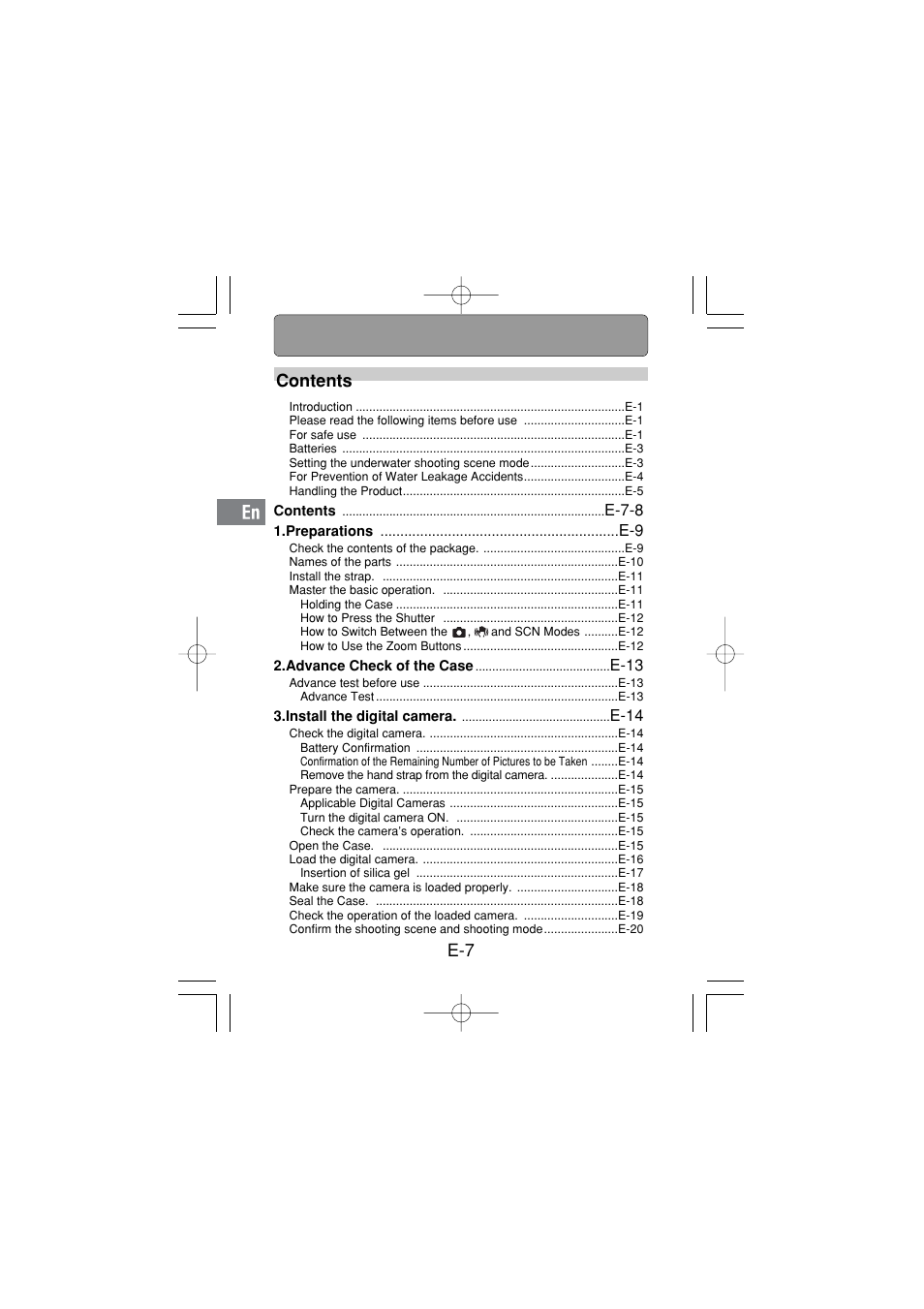 Olympus PT 033 User Manual | Page 8 / 44