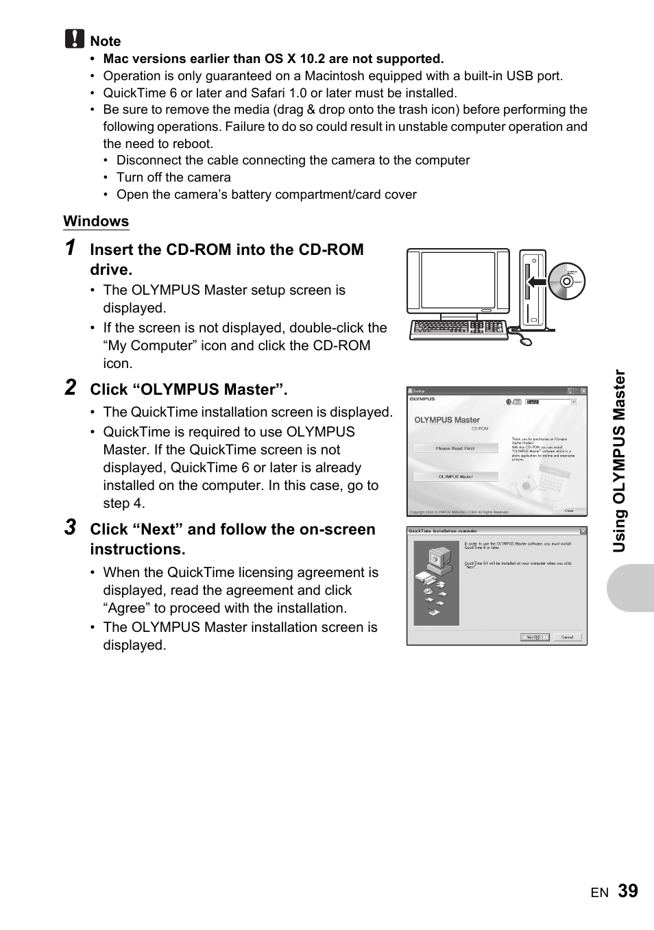 Olympus ADVANCED MANUAL FE-200 User Manual | Page 39 / 78