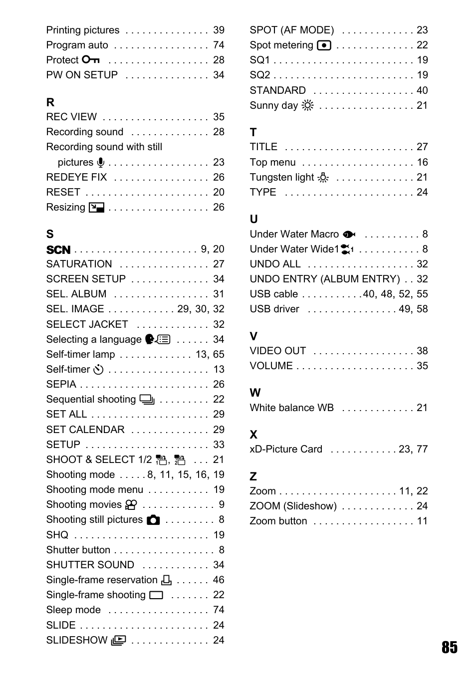 Olympus M 710 User Manual | Page 85 / 86