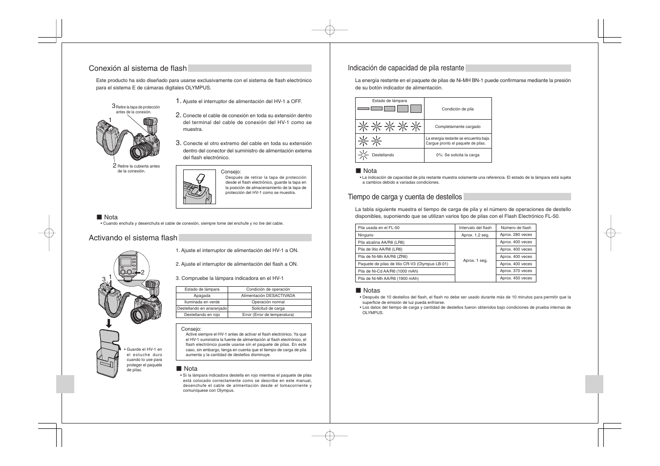 Olympus FLASH HIGH VOLTAGE SET FS-HV1 User Manual | Page 28 / 30