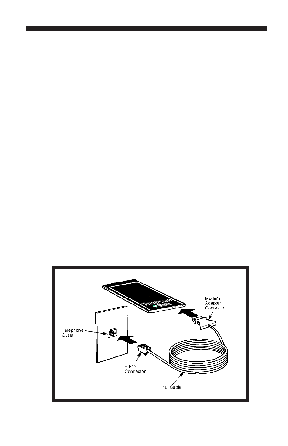 Connecting to the telephone network, With a direct cable connection | Ositech comm Trumpcard Data/Fax Modem User Manual | Page 19 / 86