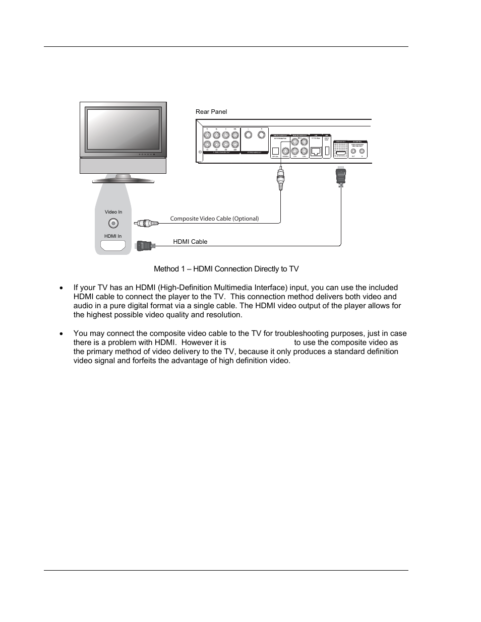 Connecting to a display, Hdmi connection | OPPO Digital BDP-83 User Manual | Page 16 / 81