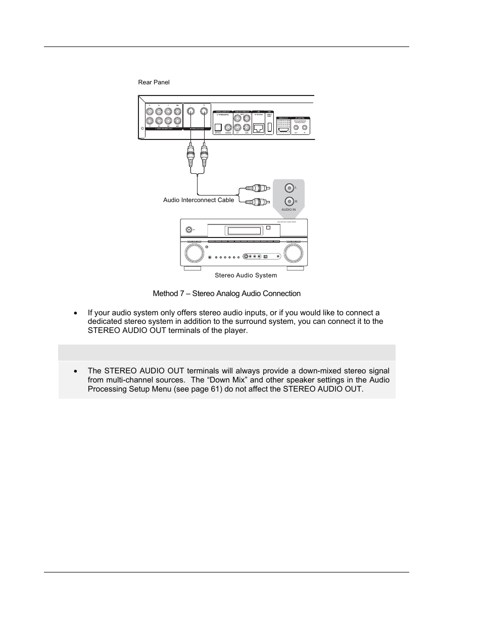 Connecting to a stereo audio system | OPPO Digital BDP-83 User Manual | Page 22 / 81
