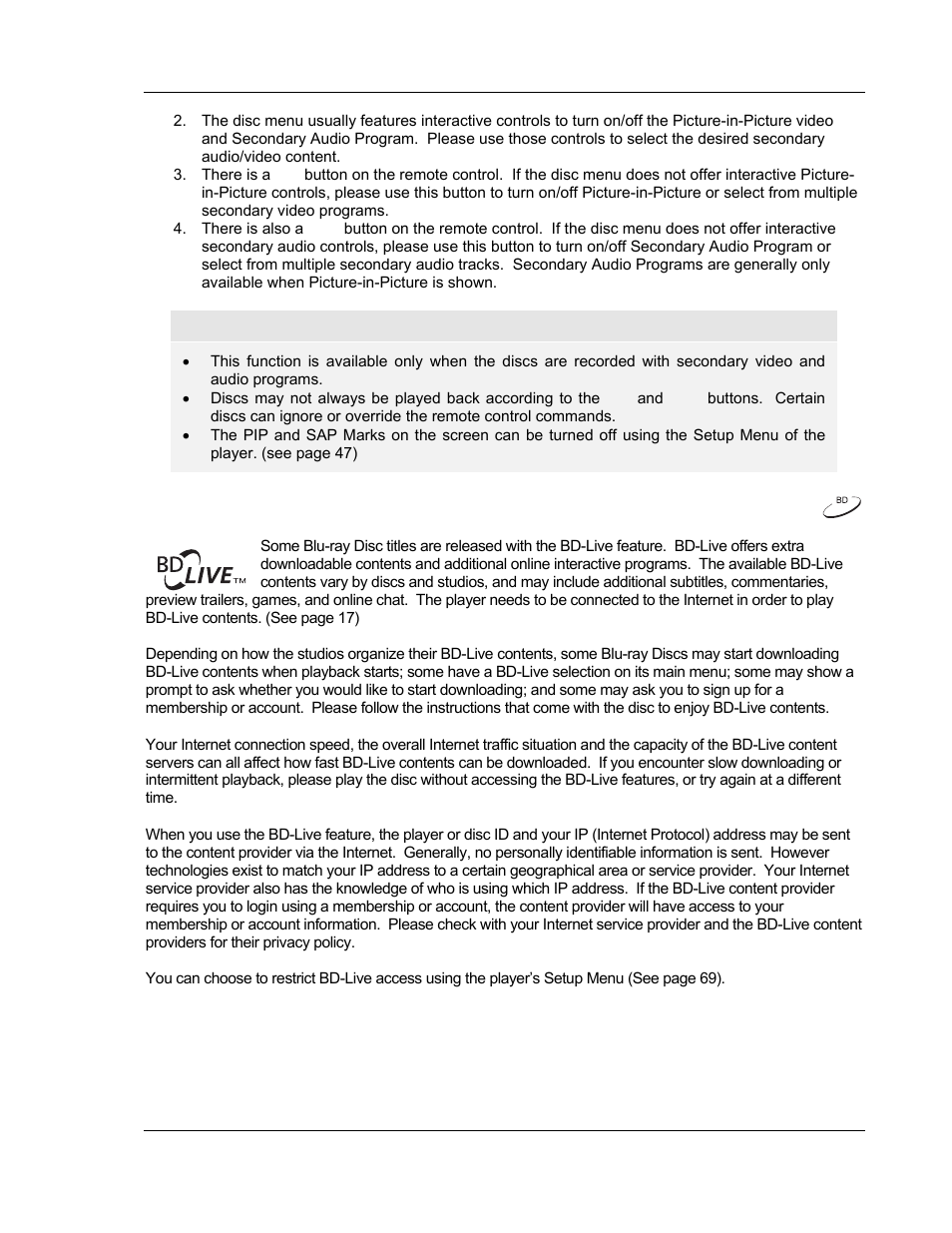 Bd-live | OPPO Digital BDP-83 User Manual | Page 35 / 81