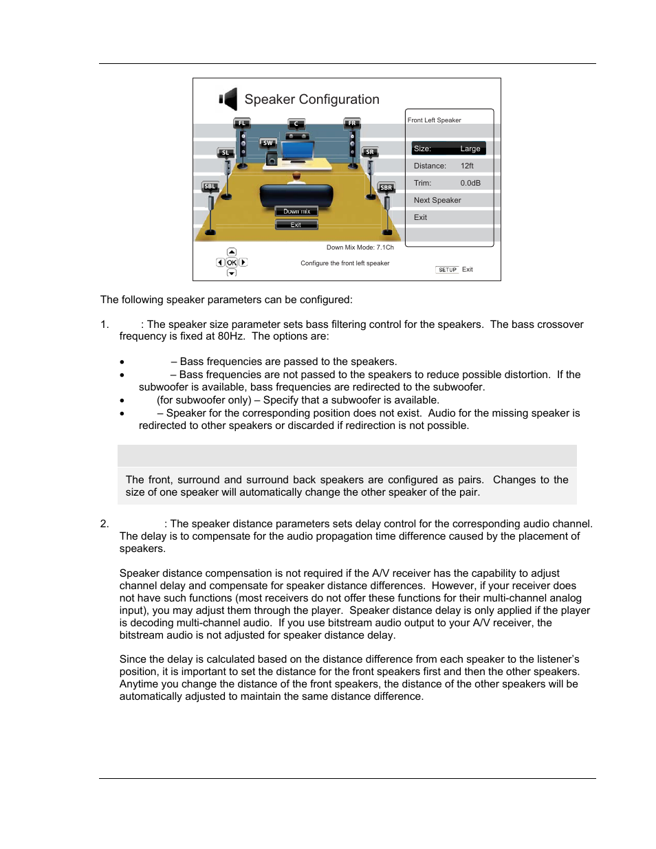 Speaker configuration | OPPO Digital BDP-83 User Manual | Page 69 / 81